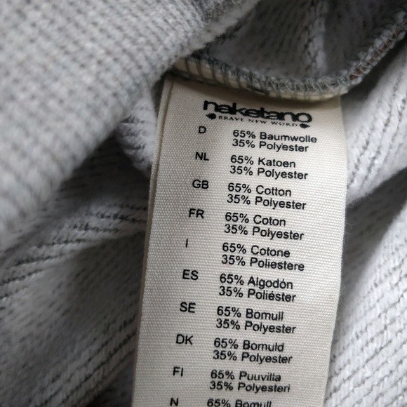 NWT NAKETANO Grey Green High Collar Anchor Hoodie - Picture 5 of 8